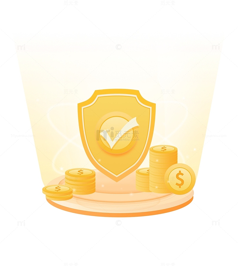 金色互联网高端金融保险安全插图