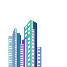 建筑 城市 楼房 手绘 平面