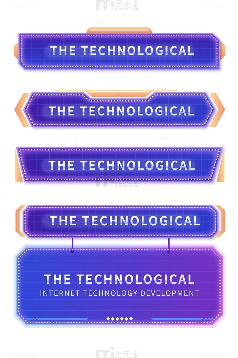 霓虹灯科技企业商务游戏文本标题边框