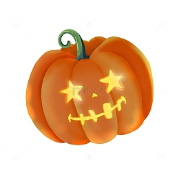 万圣节发光南瓜