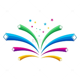 彩色过渡几何装饰图案