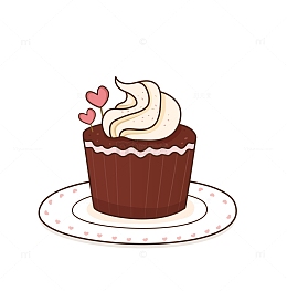 粉色巧克力手绘感恩节甜点蛋糕