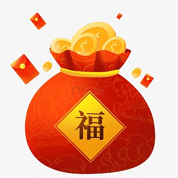 春节新年新春电商立体福袋