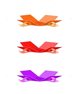 双十一活动打开的礼盒促销元素丝带