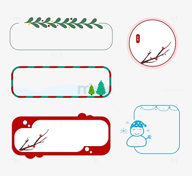 冬天圣诞边框素材