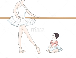 舞蹈教室上课场景跳芭蕾