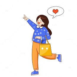 购物节双十一双11人物元素