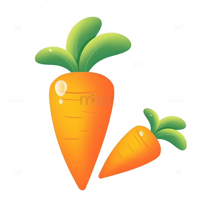 蔬菜水果胡萝卜元素