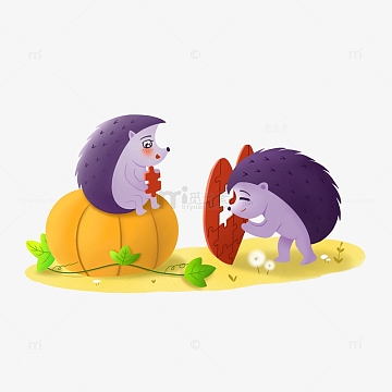 png银饰首饰情侣对戒(3030x3031)psdpng手绘卡通动物之刺猬的思念相爱