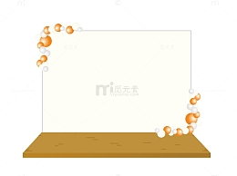 橙色户外活动架子气球婚礼宴会