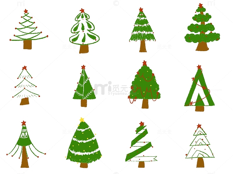 创意圣诞节树木圣诞树