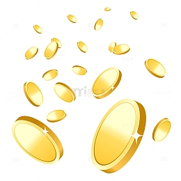 双十二金币漂浮元素
