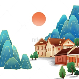 国风山水房屋养老居住