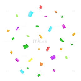 小清新电商碎纸漂浮元素