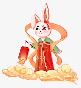 中秋仙女嫦娥矢量图