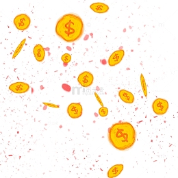 金色喜庆活动氛围浓厚手绘图