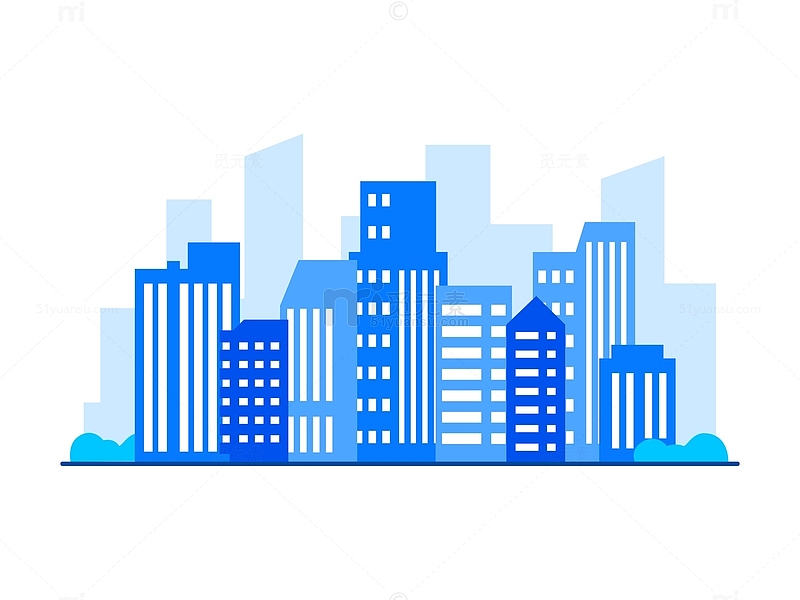 蓝色科技城市大厦
