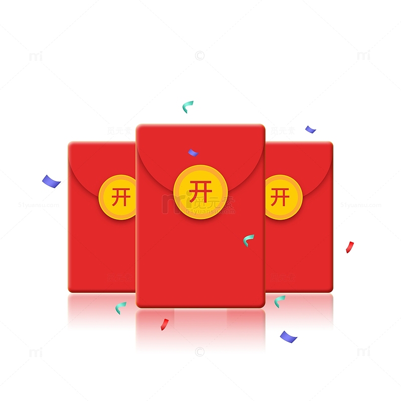 春节年会手绘红包元素
