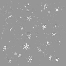 白色雪花飘扬元素图