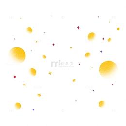 电商波普风促销几何图漂浮元素