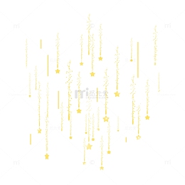 黄色流星背景装饰