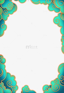 边框装饰元素(4724x4724)c4dpng中国风窗棂祥云云纹花纹传统图案元素