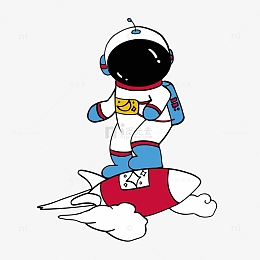 卡通宇航员贴图pngpsdpng宇航员和月球元素pngpng太空里的宇航员png