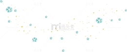 绿色小清新春天花矢量图漂浮元素