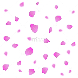 小清新电商花瓣雨漂浮元素