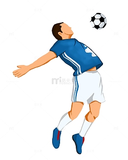 手绘简约世界杯踢足球元素