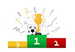 简约世界杯领奖台元素