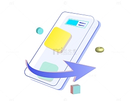 手机立体3D扁平化科技