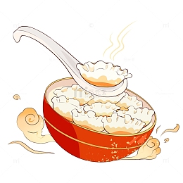 红色冬至饺子祥云国潮节日元素