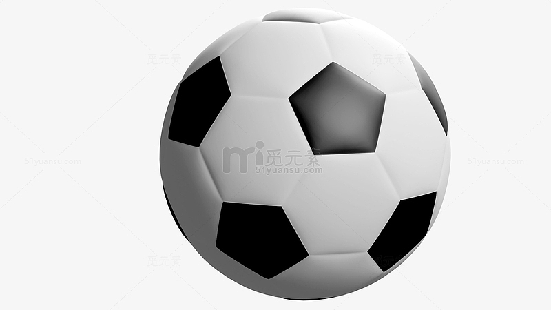 黑白仿真足球世界杯足球元素