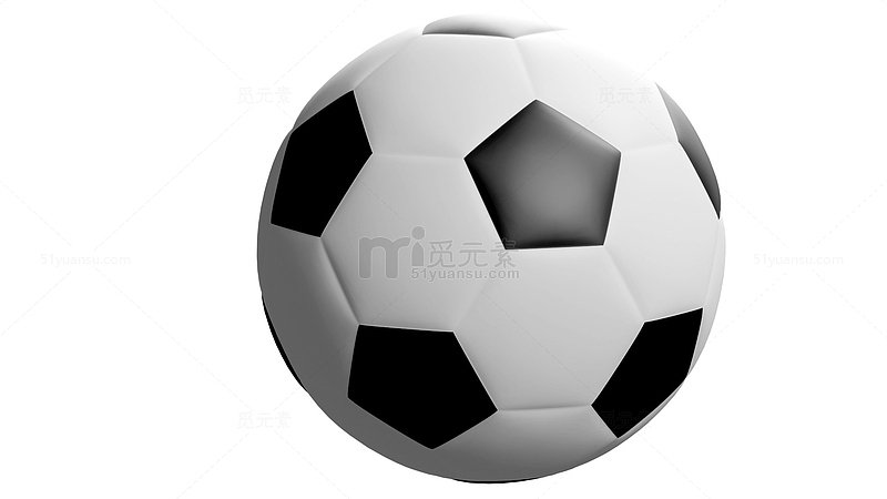 黑白仿真足球世界杯足球元素