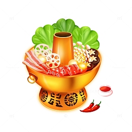 涮铜火锅鼠绘图