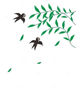 春天绿色嫣然燕子回来