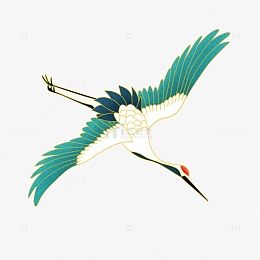 png国风仙鹤祥云元素pngpsdpng中国风国潮仙鹤丹顶鹤手绘pngpng仙鹤