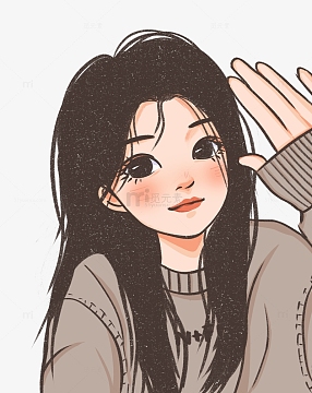 活泼女生背包元素(2000x2000)png黄色手绘美丽女孩(848x1272)png翩翩