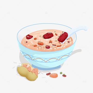 手绘腊八粥元素(2000x2000)psdpng腊八节腊八粥手绘元素(2000x2000)