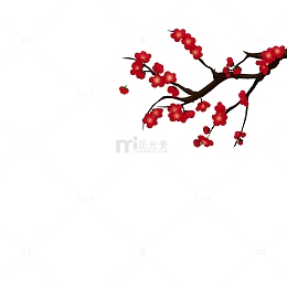 红色腊梅梅花腊八春节