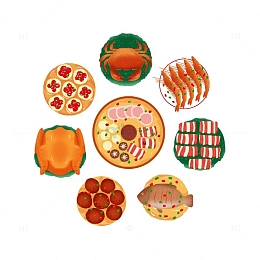 过年喜庆年夜饭除夕团圆饭春节聚餐