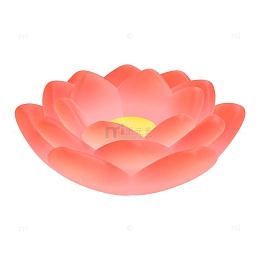 3D粉色新年元宵节荷花灯彩灯