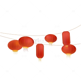 红色春节喜庆灯笼