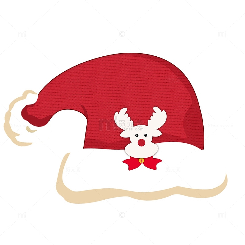 红色圣诞帽圣诞节装饰