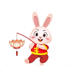元宵节赏花灯手绘图