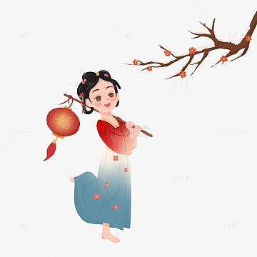 汉服女素材_汉服女图片元素-觅元素