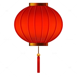 红色灯笼元宵佳节手绘灯笼