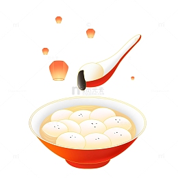 国潮美食汤圆节气冬至元宵