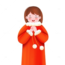 新年新春春节拜年人物元素